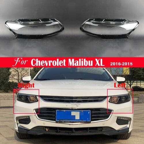 Car Headlight Lens Replacement Auto Shell Cover For Chevrolet Malibu XL 2016 2017 2018 Headlamp Lens Lampshade Lampcover Caps