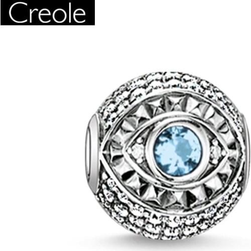 Beads Pendant Nazars Eye Large Hole For Women Men Trendy Gift Europe Style Karma Silver Charm Jewelry Fit Bracelet Necklace