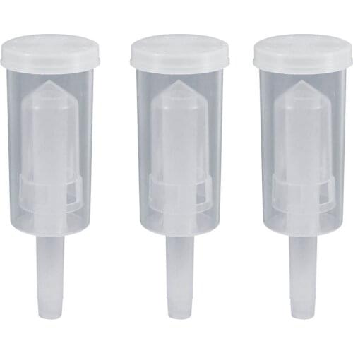 3pcs Homebrew Beer Cylinder Fermentor Lock One Way Exhaust Water Sealed Check Valve for Home Beer Fermentation Wine Making Brew