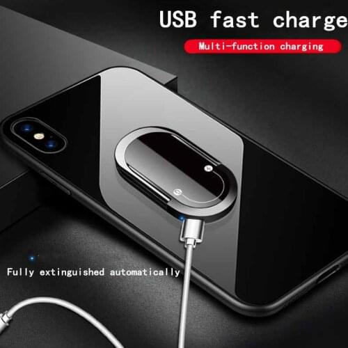 Phone Ring Clip Holder Stand USB Cigarette Lighter Cell Phone Bracket for IPhone Samsung Huawei Smartphone Supports for Mobile