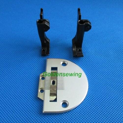 For Consew 206RB Walking Foot Left & Right Zipper Feet,Needle Plate,Feed Dog