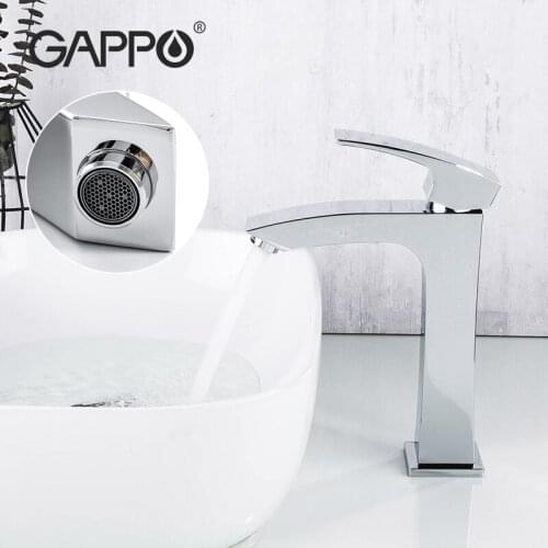 GAPPO Basin Faucet Bathroom Torneira Para Banheiro Chrome Faucets Basin Taps Deck Mounted Hot and Cold Water Mixer Tap Crane