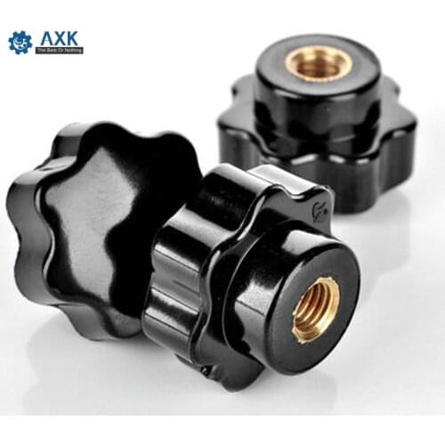 Hand Adjusting Nut Plum Bolt Plastic Wood Star 40mm Type Head Acorn Nuts Read Handle 5pcsm5 M6 M8 M10 10pscm8 Outside Diameter