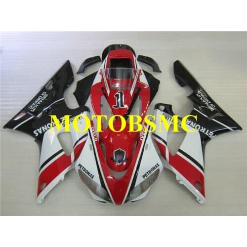 Top-rated Motorcycle Fairing kit for YAMAHA YZFR1 98 99 YZF R1 YZF1000 1998 1999 ABS Red black white Fairings set+Gifts YG29