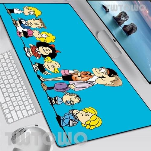 Mafalda New Large Size Mouse Pad Anti-slip Cartoon Natural Rubber Anime Art Mice Pad Home Mouse Mat MousePads MousePad