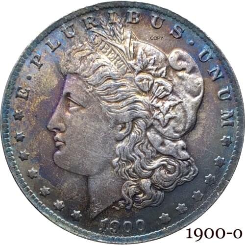 United States Of America 1900 O Morgan One Dollar US Coin Liberty Cupronickel Silver Plated In God We Trust Copy Coin