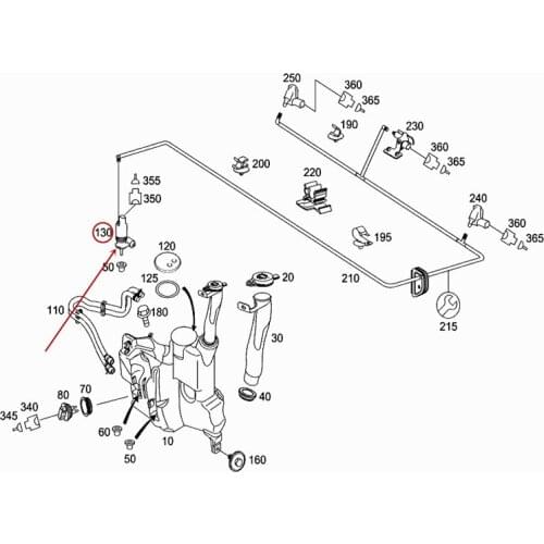 Wiper spray motor Suitable for R grade W251 R280 R350 R500mer ced es-be nz2010-2011 Wiper pot motor Front stop water jet motor