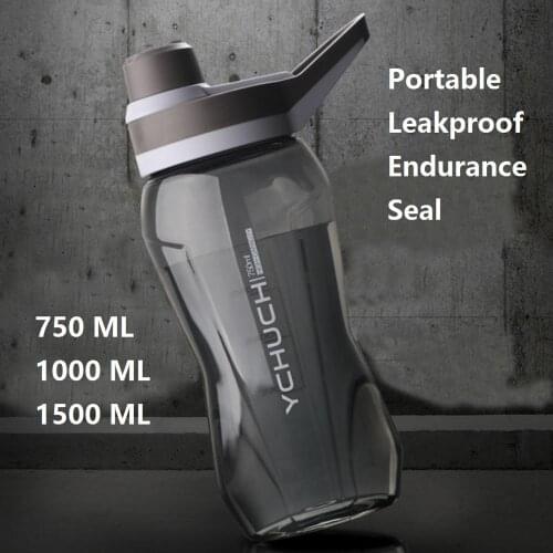 Mul-Capacity Sports Water Bottles Portable Plastic Outdoor Camping Picnic Bicycle Cycling Climbing Drinking Flip Top Bottles