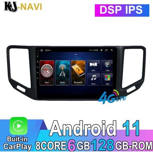 Android 11 Multimedia Navigation System For Volkswagen VW Teramont 2017-2018 Years Car Player Pillow Headrest Radio 4G Lte