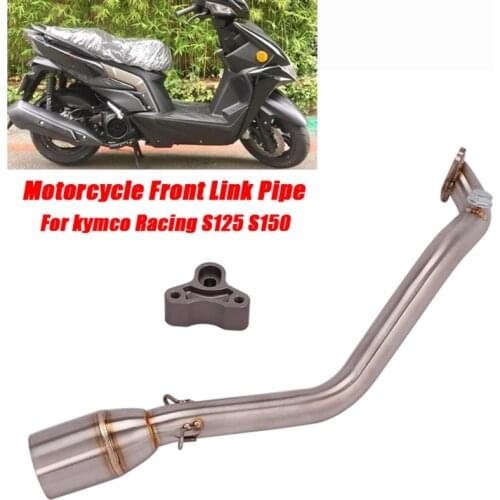 For kymco Racing S125 S150 Until 2020 Motorcycle Front Link Pipe Stainless Steel Replace Original Tubes Exhaust System