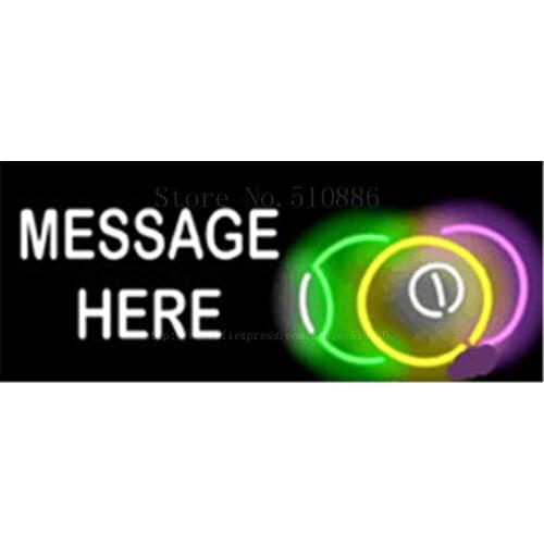 Custom Message Pool Balls NEON SIGN REAL GLASS BEER BAR PUB LIGHT SIGNS store display Bulbs drink Advertising Lights 17*14"