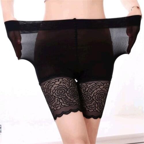 Hot Sale Fashion Women Short Nylon Elastic Lace Pants Safety Shorts Sexy Safe Underwear White Black Woman