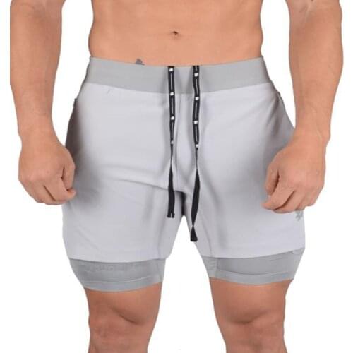 New running shorts summer mens gym fitness bodybuilding training quick-drying breathable solid color camouflage running shorts