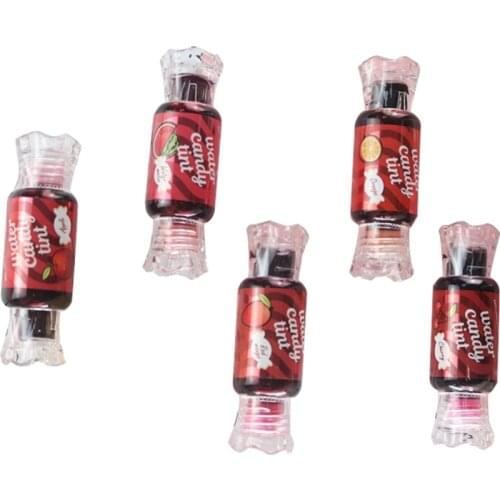 5 Colors Long Lasting Lip gloss Waterproof Candy Dyeing Lip Tint Lovely Sweetly Flavor Liquid Lip gloss Makeup