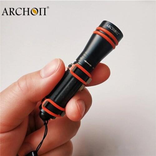 ARCHON D1A CREE XP-E R3 LED Mini EDC Diving Flashlight AAA Battery 100 Meters Underwater Light