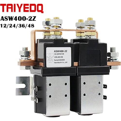 SW202 400A for Rail Car electric vehicles electric forklifts DC Contactor 12V 24V 36V 48V For Reversing Motor