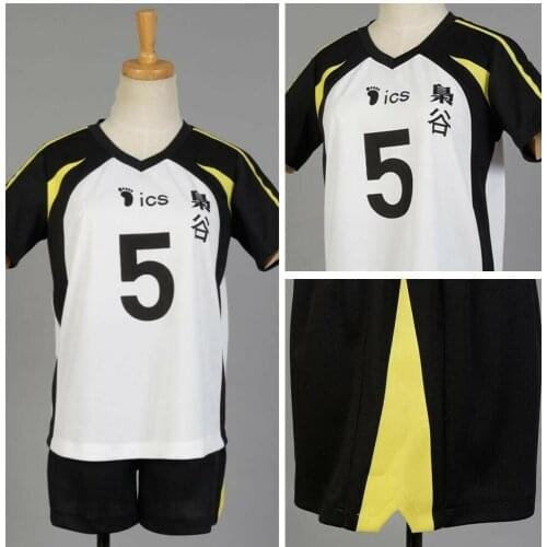 Fukurodani Academy Uniform Akaashi Keiji Cosplay Koutarou Team Haikyuu Costume Volleyball Jersey Sports Wear Uniform NO.5
