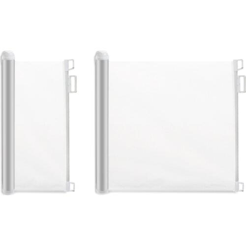 Retractable Baby Safety Gate Lightweight Durable Mesh Pet Dog Gate For Doorways Stairs Hallways Indoor Outdoor 95.5x10.5x9.5cm