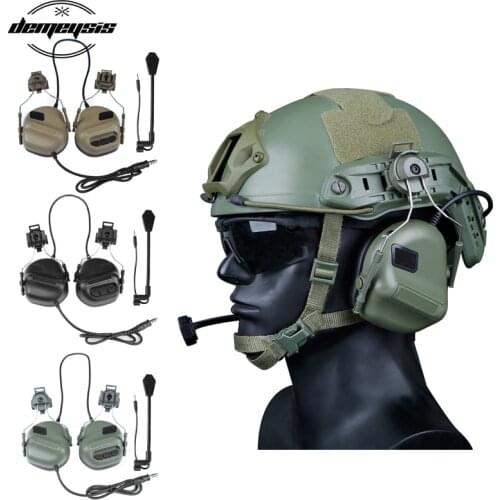 High Quality Army Tactical Hunting Shooting Headsets Military Helmet Airsoft Paintball Headset CS Wargame Headphone