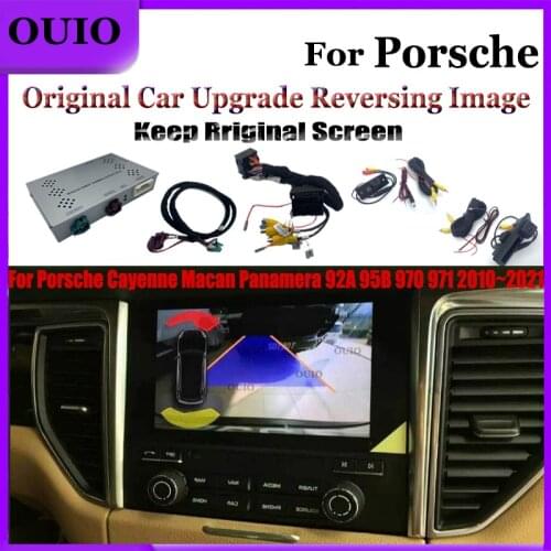 HD rear camera interface For Porsche Cayenne Macan Panamera 92A 95B 970 971 2010~2021 Original screen reversing parking camera
