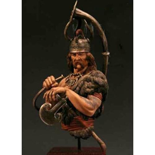 1/9 ancient stand warrior with Instruments BUST Resin figure Model kits Miniature gk Unassembly Unpainted