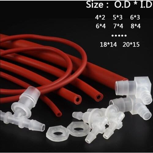 1m Food Grade Hi-quality Transparent Silicone Hose I.D 2~32mm Rubber Hose Flexible Silica Gel Pipe Aquarium Air Pump Hose