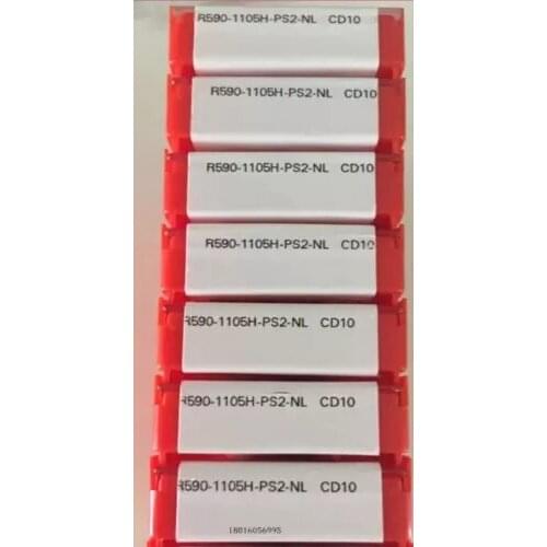 10PCS CARBIDE INSERT R590-1105H-PS2-NL CD10