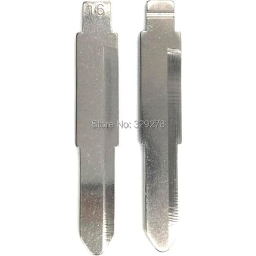 10pcs/lot Metal Blank Uncut Flip KD Remote Key Blade Type #16 for Mitsubishi for Suzuki Alto Car Key Replacement