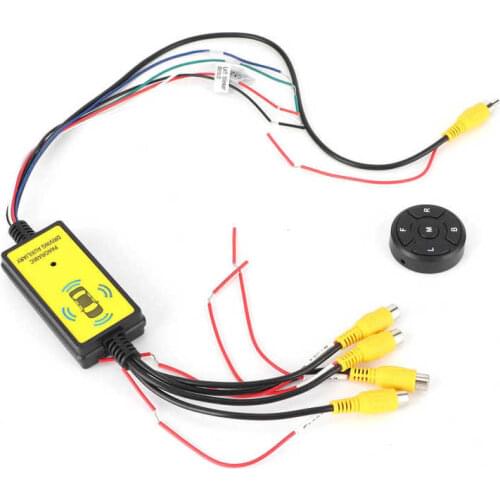 Car Multi-angle Camera car accessories 360 Degree Panoramic Video Switch Box 4‑In‑1‑Out Reversing Video Converter with