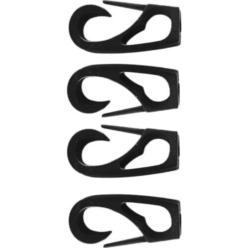 4 Pieces Lightweight Kayak Cord Hook Nylon Bungee Hook Clip For Shock Cords