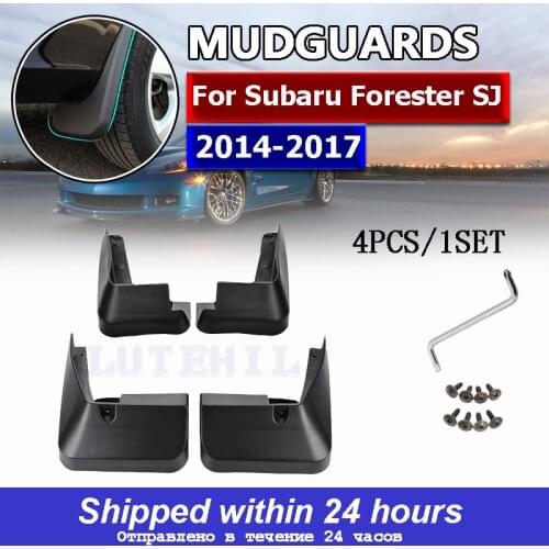 4pcs Car Fender Flares for Subaru Forester SJ 2014 2015 2016 2017 Front Rear Splash Guards Mud Flaps Mudguards Mudflap