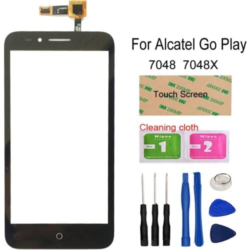 5.0" For Alcatel One Touch Go Play OT7048 OT 7048 7048X Touch Screen Digitizer Sensor Outer Glass Lens Panel