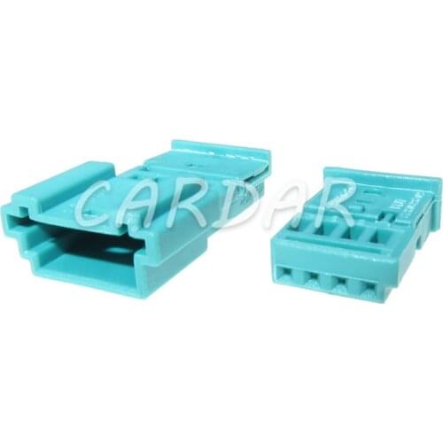 1 Set 4 Pin 968813-9 1452576-9 Auto Wiper Sensor Plugs Door Light Atmosphere Lights Wire Socket Connector For BMW