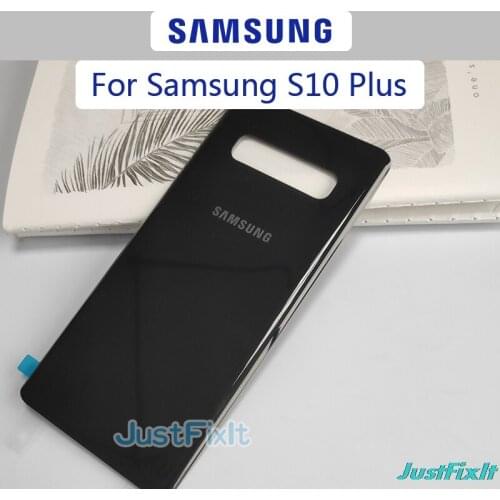 For SAMSUNG Galaxy S10+ S10 plus Back Battery Cover Door Rear Glass Housing Case Replace Battery Cover