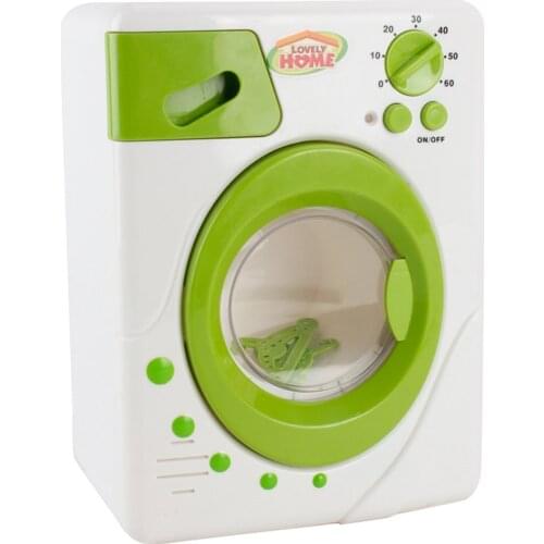 Electronic Simulation Washing Machine Pretend Play Role Playing Game Educational Toys Birthday Gift for Children Kids Toddler