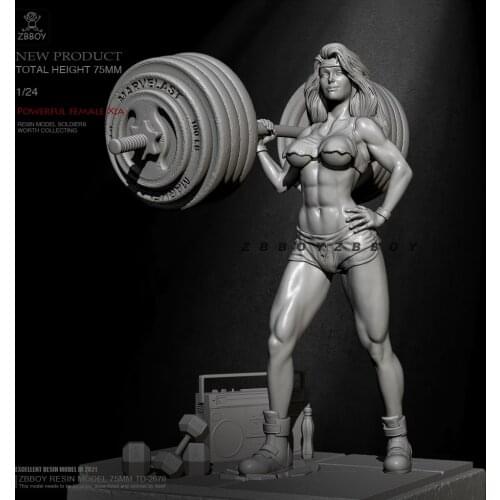 H75mm 1/24 Resin model kits figure colorless and self-assembled TD-2678