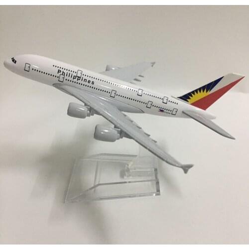 JASON TUTU 16cm Philippines Boeing 777 B747 Airbus A380 Plane Model Airplane Model Aircraft Model 1:400 Diecast Metal Airplanes