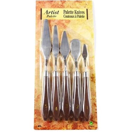 Oil Painting Pallete Knife Scrapper Acrylic Painting Knife Scrapper 5 pcs/set