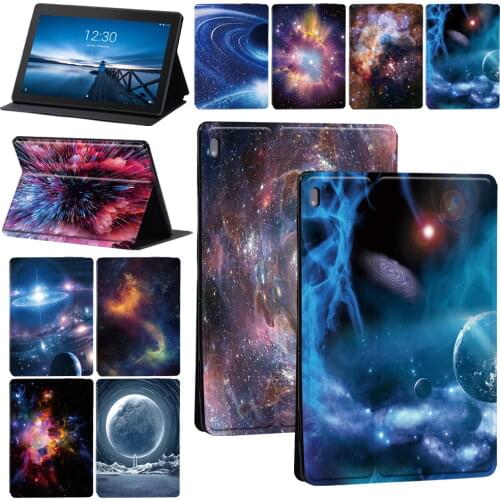 Tablet Case for Lenovo Tab M10/Tab M10 Plus/Tab E10 - Space Series Tablet Cover Shockproof Case + Free Stylus