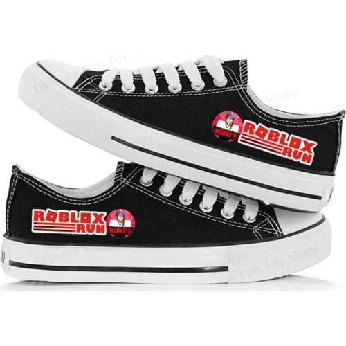 Roblox Canvas Skateboard Shoes Breathable Classic Daily Leisure Low Unisex Shoes High Quality Anime Figure Men Women Sneakers
