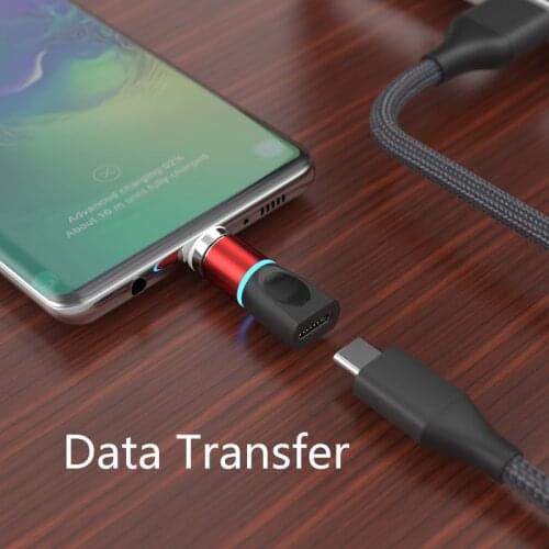 Fast Charging Magnetic Adapter For Android Type-C Device To Type-C Cable Magnetic Adapter for Samsung Xiaomi Redmi Honor LG Wire