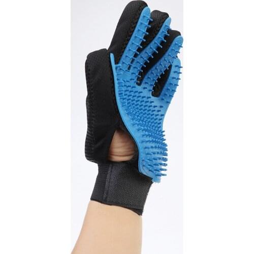 Pet Dog Grooming Bathing Massage Gloves Cat Hair Removal Bath Brush Gloves Pets Cleaning Accessories
