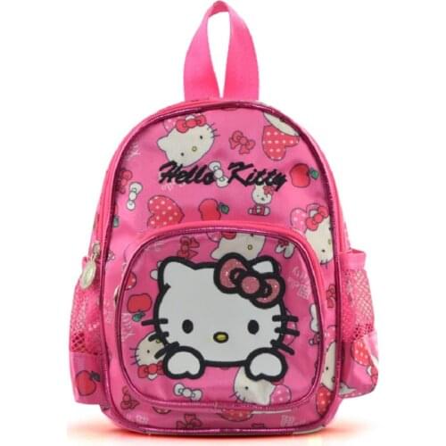 New fashion quality hellokitty children kids bags girls school backpack bag bolsos infantiles carton schoolbag