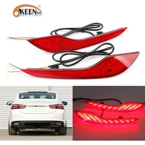 2PCS For Chevrolet Malibu XL 2020 Led Rear Bumper Reflector Light Turn Flow Signal Lamp Taillight Brake Daytime Running Lights
