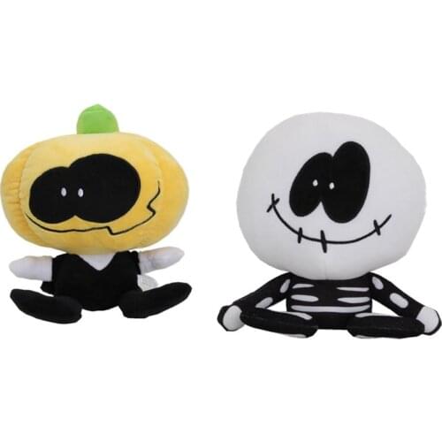 20cm New Friday Night Funkin Plush Toys Hot Game Spooky Month Skid and Pump Soft Stuffed Cartoon Doll Toy Gifts For Children