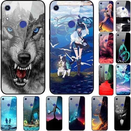 Glass Case For Honor 8A Pro Phone Case Phone Shell Back Cover Series 3