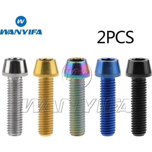 Wanyifa Titanium Ti Bolt M8x30mm Allen Head Screw Motorcycle Bicycle 2pcs