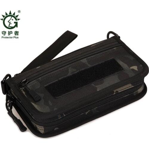 Protector Plus Outdoor Sports Hand Bag Camouflage Nylon Tactical Military Molle EDC Pouch Mobile waterproof wris Pack Wallet
