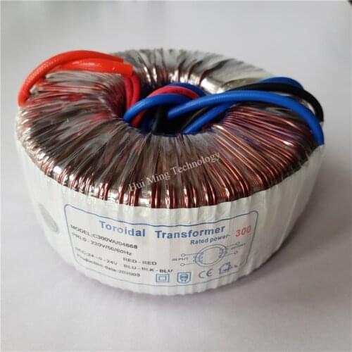 24V-0-24V 6.25A Dual 20-24V Toroidal transformer dual 24V 300VA 220V/230V copper custom transformer transformer for amplifier