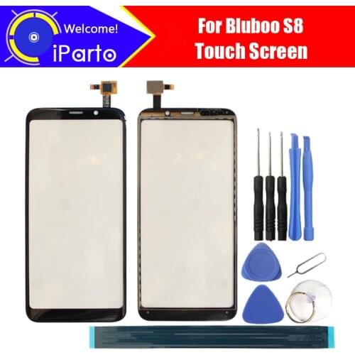 5.7 inch Bluboo S8 Digitizer Touch Screen 100% Guarantee Original Glass Panel Touch Screen Glass For S8+tools+Adhesive